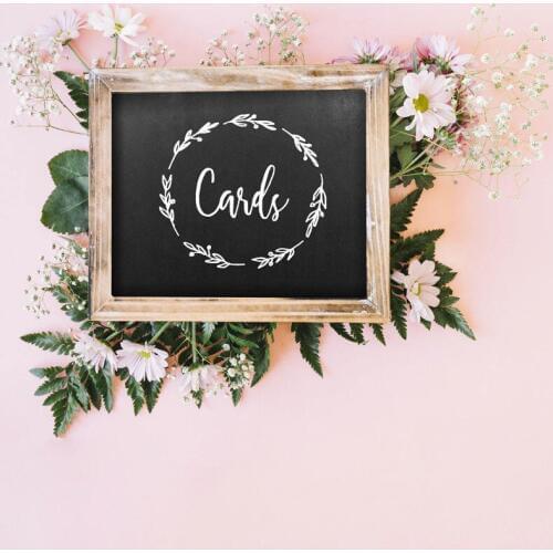 Cards Gifts Decal Wedding Decals Sticker Vinyl Art Removable Self Adhesive Stickers Rustic Simple Wedding Decoration G248