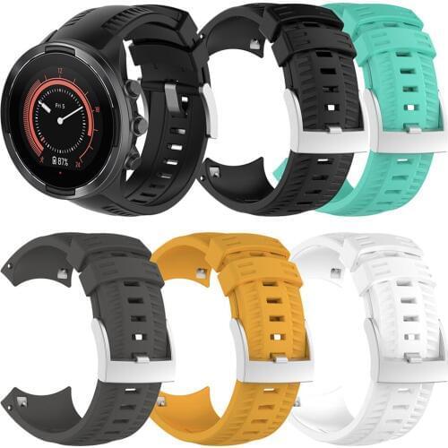 Silicone Sports fitness tracker smart wristband strap replacement for SUUNTO 9 Multisport GPS Watch wrist band strap bracelet