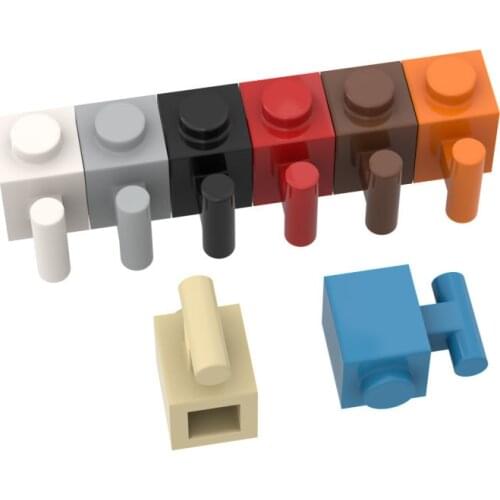 10PCS MOC 28917 2921 Brick Special 1x1 with Handle Catch DIY For Building Blocks Parts DIY Educational Kids Toys