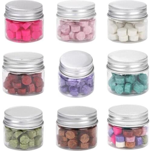 60pcs Octagon Sealing Wax Beads Vintage Wax Seal Stamp Tablet Pill Bead for Envelope Wedding Invitation Decorative Supply