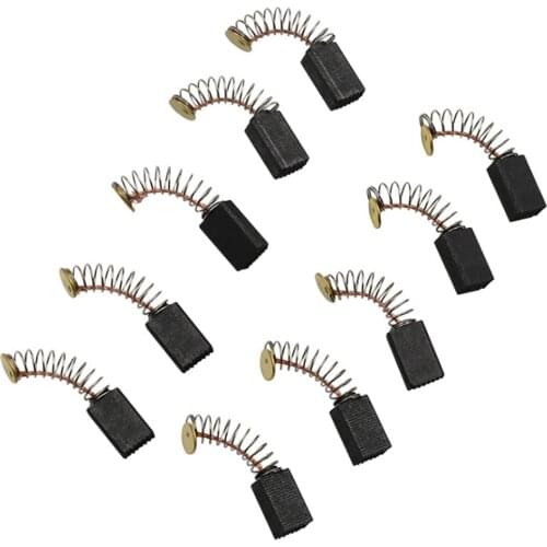 10pcs5x8x13mm Motor Carbon Brushes Springs&Wires Power Tool Electric Angle Grinder Hammer Saw for Makita CB50 CB51 CB60 Drill