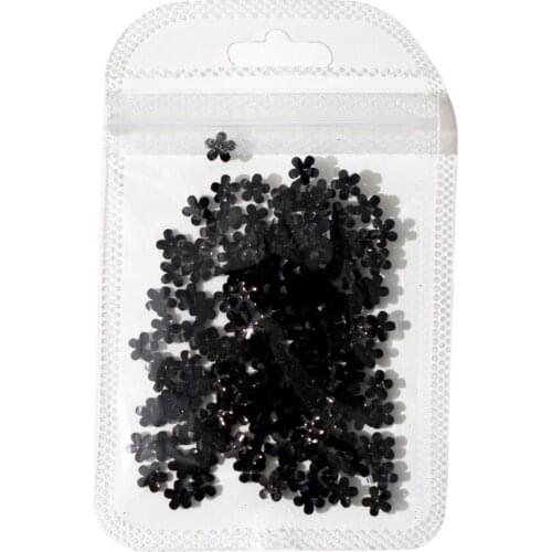 100Pcs/Pack Resin New 3D DIY Cute White Mini Flower Material Accessories for Manicure Design Little Flower Nail Art Decoration