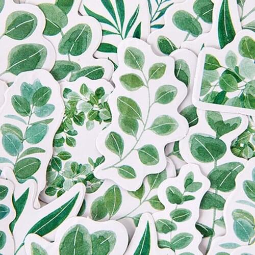45pcs/pack Kawaii Green Garden in the morning iary Deco Scrapbooking Planner Paper Stickers Childrens Sticker