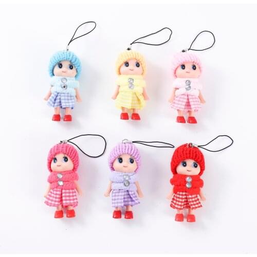 6pc NEW Kids Toys Soft Interactive Baby Dolls Toy Mini Doll 8 CM For Girls