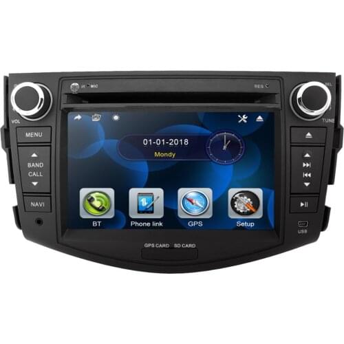 7 Inch 2 Din Car DVD Player Stereo GPS Navigation for Toyota RAV4 2006-2012 support Bluetooth RDS Mirror Link DAB