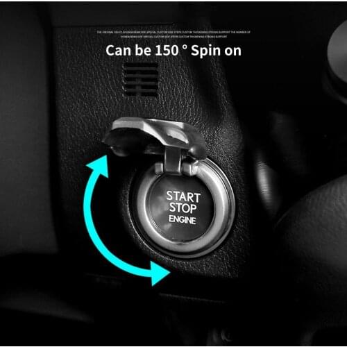 Car Auto Ignition Engine Start Stop Button Decor Ring Trim Cover Cap Interior Accessories Universal Car Button Covers