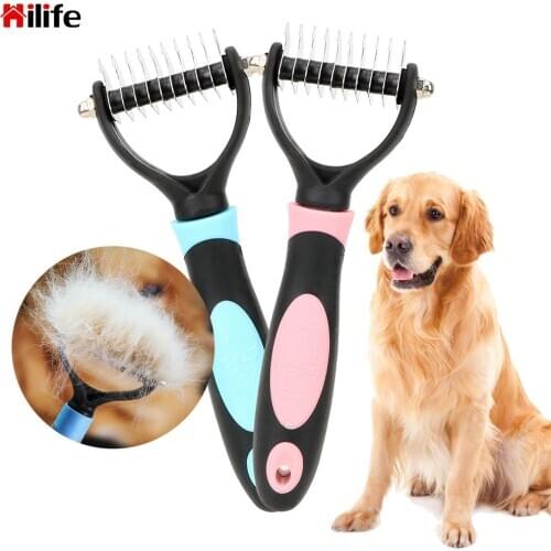 Pet Fur Knot Cutter Furmins Pet Brush Grooming Tool Dog Grooming Shedding Rake Dog Cat Hair Removal Comb