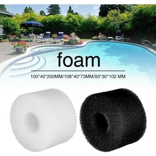 3 Sizes Swimming Pool Filter Cleaning Equipment Foam Reusable Washable Sponge Cartridge Foam Pool Cleaner filtre piscine