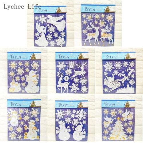Lychee Life Hot Stamping Foil Deer Pattern Scrapbooking Stickers For Diary Notebook Background Paper Crafts