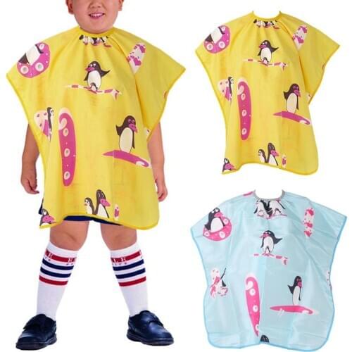 Hot! Colorfulife Child Hair Cutting Waterproof Cape Barber Kids Hairdressing Cloth Hair Cutting Wrap Random Color