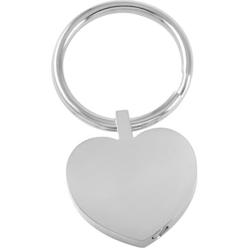 IJK2013 1pcs/lot Cheap 316L stainless steel Heart Shape Key Chain/Key Ring Fashion Cremation jewelry Accessories For Women,Man