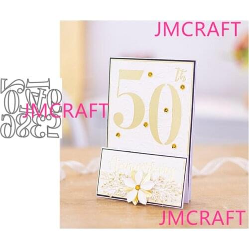JMCRAFT 2021 New 0-9 Number Letter Decoration Metal Cutting Dies DIY Scrapbook Handmade Paper Craft Metal Steel Template Dies