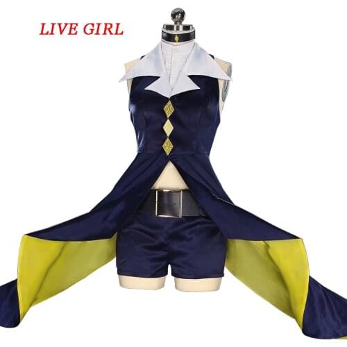Liva girl Newest Anime Hinamori Amu Anime Cosplay Costume Women Purple Shugo Chara Anime Cosplay Costume