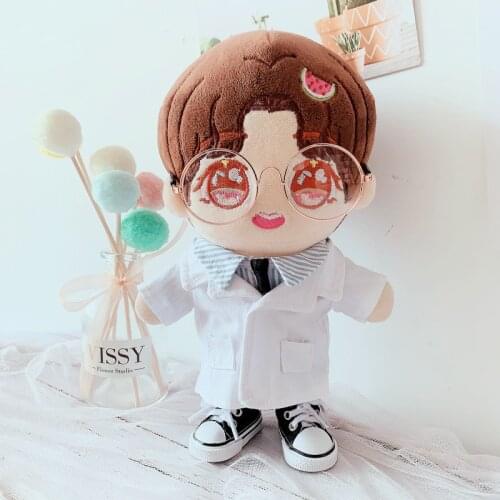20cm movie star idol doctor Plush Doll Suit Body-Shape Doll Accessories Birthday Present Replaceable Clothes Toys Gift DIY