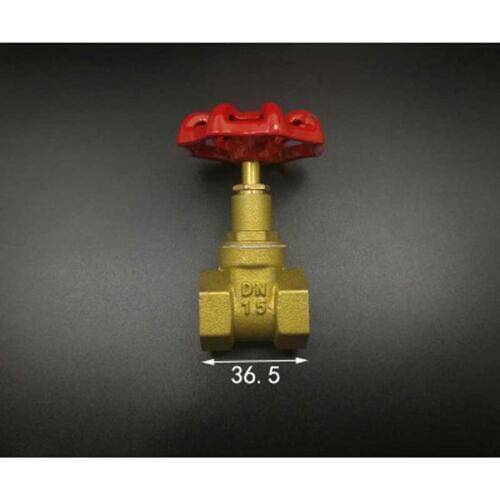 Brass Gate Valve DN15 1/2" BSPP Female 10Bar Working Pressure Port Size 11.7mm