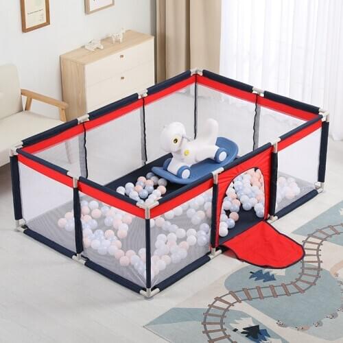 Playpen For Childrens Playpen Baby Pool Park Safety Stainless Steel Fence Kids Ball Pit Baby Indoor Playground Baby Park