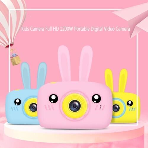 Cute Cartoon Full HD 1080P Portable Digital Video Kids Camera 12MP 2'' LCD Screen Display Children For Chirdren Learning Study