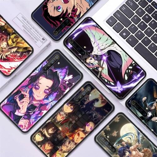 Anime Kimetsu No Yaiba Luxury Soft TPU Cover for Realme C3 C11 5 6 7 8 X50 Pro XT C25 C15 GT Neo V13 5G Phone Case Shell Coque