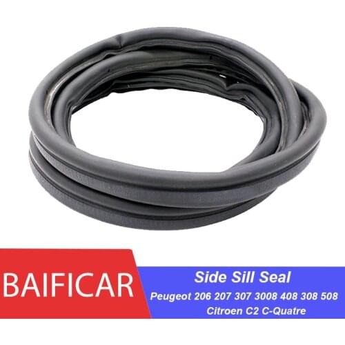 Baificar Brand New Door Frame Sealing Strip Side Sill Seal For Peugeot 206 207 307 308 3008 408 508 Citroen C2 C-Quatre