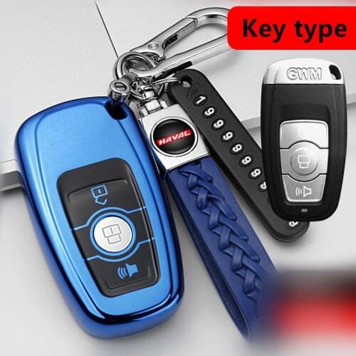 New Hot Sale TPU Car Remote Key keychain Cover For HAVAL F7 H6 H8 H9 F7X H5 H2 2019 2020 2021 Accessories CN