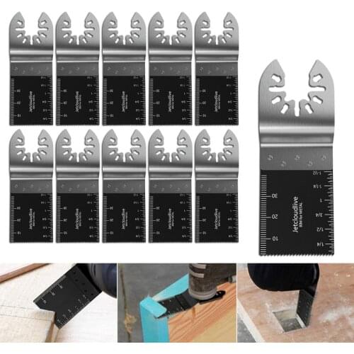 10Pcs Oscillating Multi Saw Blade for Fein Multimaster Makita Bosch Cutting Wood Tools for Renovator Power Blades Hands DIY