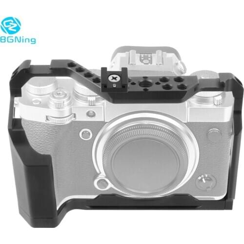 XT4 Camera Full Cage for FUJIFILM Fuji X-T4 SLR Arca-Swiss Video Shooting Camera Formfitting Cold Shoe Mount Mutiful Thread Hole