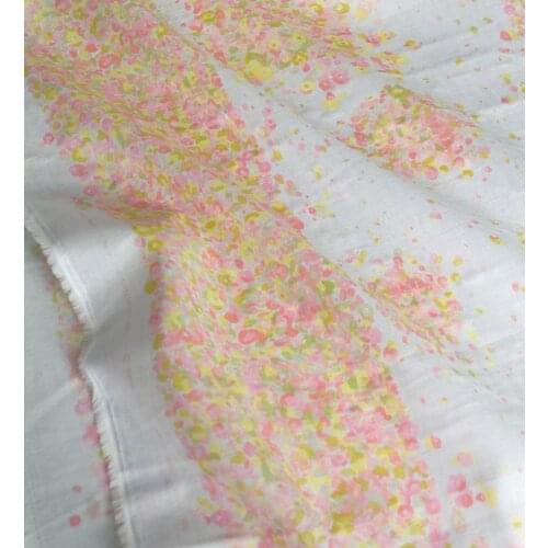Half-Meter Japanese Nani Iro Soft Double Gauze Cotton Fabric Fuwari fuwari B