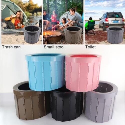 Portable Folding Toilet Commode Porta Potty Car Toilet Camping Toilet for Travel Bucket Marine Toilet Seat for Camping Hiking