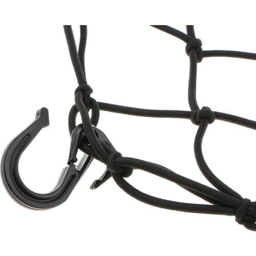 Adjustable Cargo Net 60*60cm with 6 Hooks for Moving, Camping, and Trucks