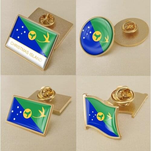 Christmas Island Flag Brooch/Badges/Lapel Pins