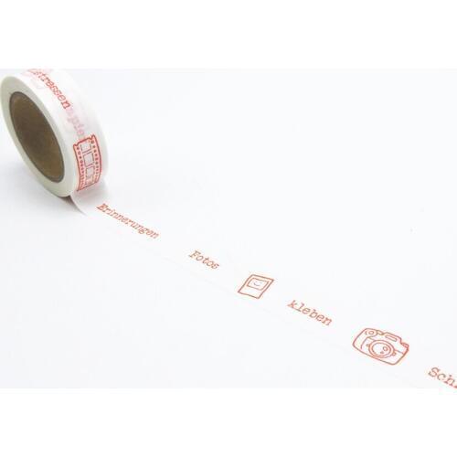 Pink Camera Printing Washi Tape Office Adhesive Scrapbooking Tools Kawaii Decorative Great Christmas Cute Craft Diy Gift