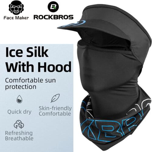 Sunscreen riding mask head cover full face ice silk collar summer mans mask motorcycle fishing equipment hat mask two in one