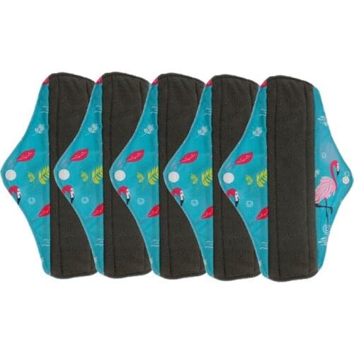 TEBEIYOU Mama Cloth Reusable Saintary Pad Washable Cloth Menstrual Pad Woman Saintary Napkin5 PCS