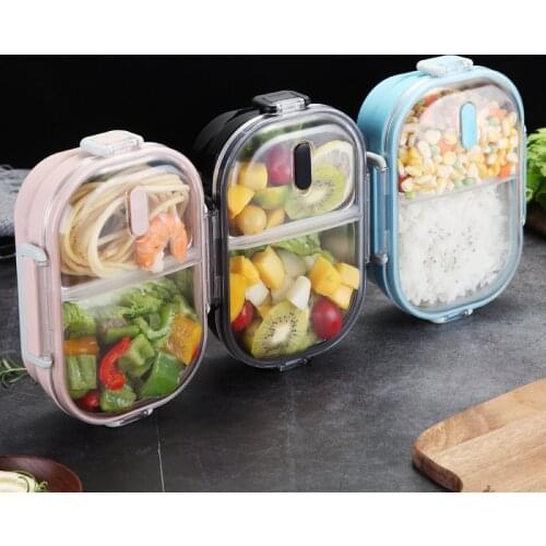 Japanese Portable Lunch Box For Kids School 304 Stainless Steel Bento Box Kitchen Leak-proof Food Container Food Box