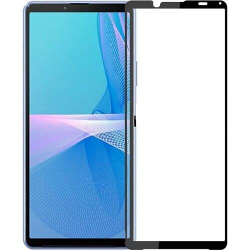 For Sony Xperia 10 III 3 Mark III MK HQ-BT52 XQ-BT52 SO-52B SOG04 Full Glue Cover Case Tempered Glass Screen Protector Film