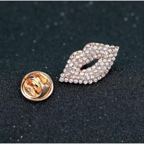 Women Fashion Rhinestone Inlaid Cute Brooch Pin Jewelry Party Xmas Gift