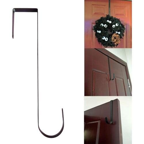 1pc Christmas Wreath Hook Hangers Removable Door Storage Rack Organizer Coat Bag Hat Robe Hanging Holder