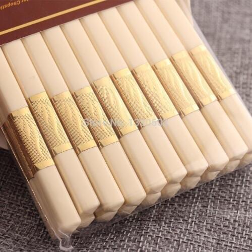 10 Pairs Chinese Style Alloy Eco-friendly Durable Non-slip Health and Safety Chopsticks Set Sushi Japanese Chopstick