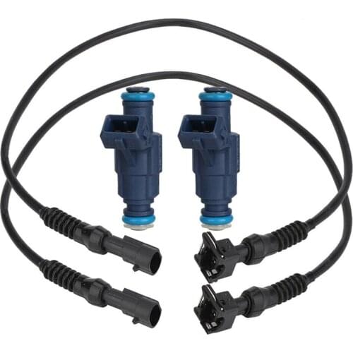 1202863 0280156208 Fuel Injector with Pigtail Harness Set for Polaris RZR Sportsman Ranger EFI 700 800 2005-2014
