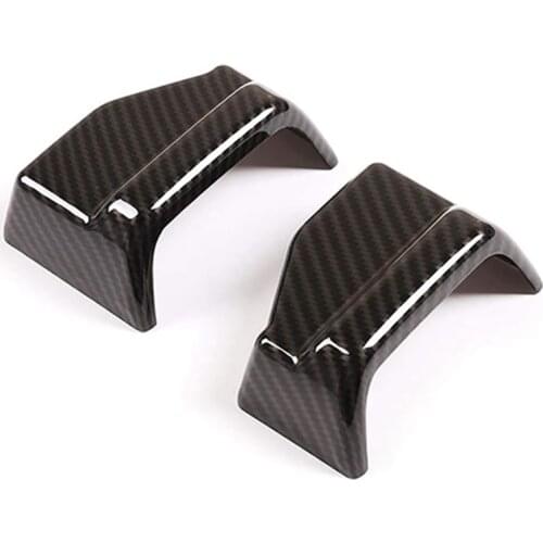 2Pcs Carbon Fiber Style Car Seat Safety Belt Cover Trim for Benz E Class W213/GLC X253 /S Class W222 Accessories