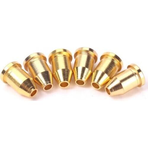 2x 6pcs Electric Guitar String Ferrules Bushing Guitar Parts Replacements Gold