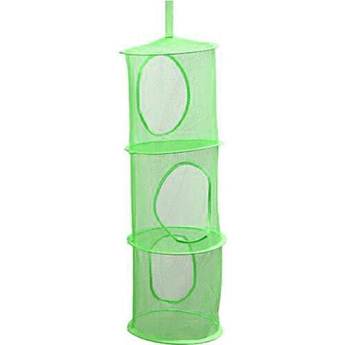3 Shelf Net Kids Toy Organizer Bag Home Mesh Hanging Storage Bedroom Wall Door Closet