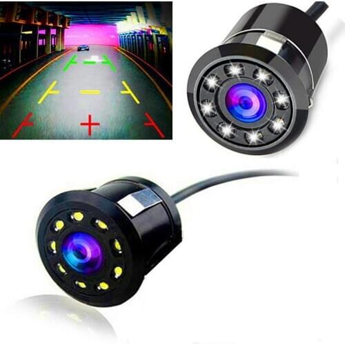 8 LED Night Vision Waterproof Reversing Cam Wide Degree New Car Rear View Camera Universal Backup Reverse Parking Camera