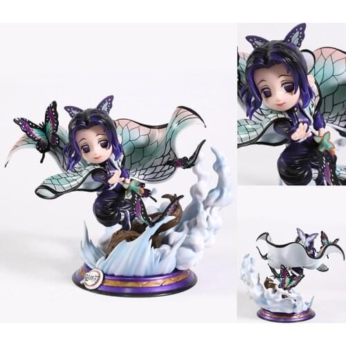 Demon Slayer Kimetsu no Yaiba Kochou Shinobu SD Figure Collectible Statue Model Toy