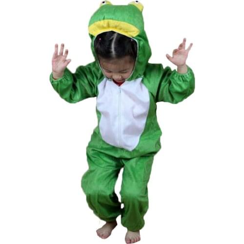 Umorden Kids Cartoon Animal Frog Costume Performance Clothes Childrens Day Halloween Costumes Jumpsuits for Child Boy Girls