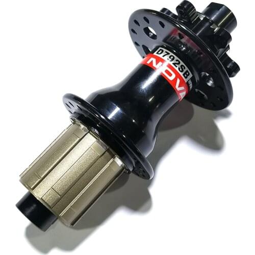 Novatec D792SB MTB XCAM disc 6 bolt J-Bend rear hub 4 bearings HG 8-11s freehub compatible 24H 28H 32H QR Thru axle 135mm 142mm