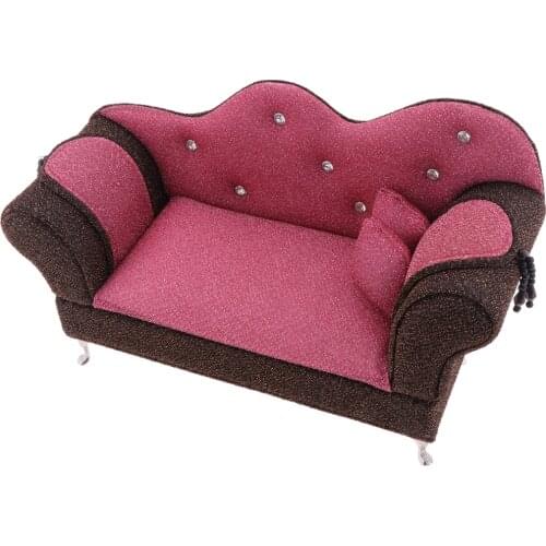 1/6 European Style Sofa Chaise Lounge Dolls Furniture for 12'' Action Figure