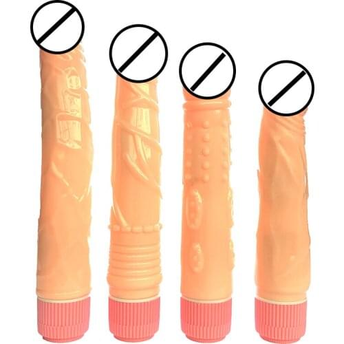 Women Dildo Vibrator Erotic G-Spot Magic Wand Anal Bead Vibration Lesbian Masturbator Clitoris Stimulator Sex Toys For Women