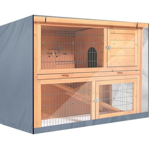 Double Rabbit Cage Dust Cover Breathable Waterproof Sunscreen Storage Box Double Pet Rabbit Cage Waterproof Dust Cover