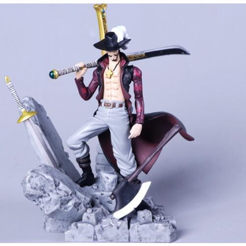 Cute Anime One Piece SCultures BIG Vol. 2 Dracule Mihawk GK PVC Action Figure Statue Collectible Model Kids Toys Doll Gifts 16cm